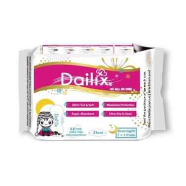 (任3件195)【Dailix】吸血鬼抑菌抗敏淨味超乾爽透氣衛生棉（29cmX8片）夜用型活動至03/31