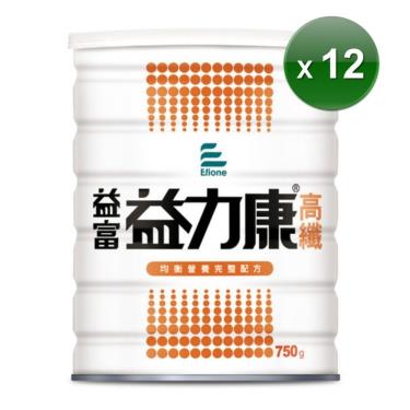 【益富】益力康高纖Plus營養均衡配方（750gＸ12罐）