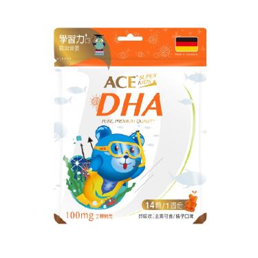 （任2件$198）【ACE】 SUPER KIDS DHA 營養Q（14顆/袋）