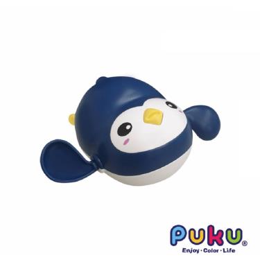 【PUKU 藍色企鵝】樂游小企鵝發條玩具 藍色