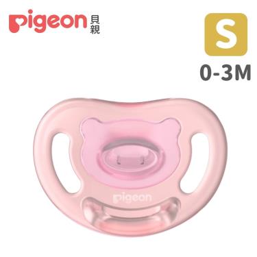 【Pigeon 貝親】全矽膠安撫奶嘴（0-3M）淺粉