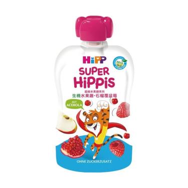 (買1送1，下單請選購2的倍數)【HiPP喜寶】生機水果趣-石榴覆盆莓（100g）效期:2024/10