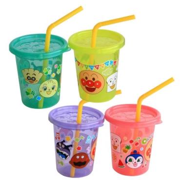 麵包超人-吸管杯4入組-S