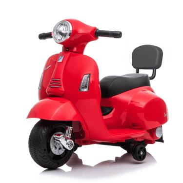   義大利 Vespa 迷你電動玩具車靠背款 紅色 -廠商直送