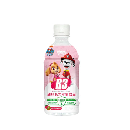 (任2瓶120元,下單4瓶送汪汪隊提袋*1)【維維樂】 R3幼兒活力平衡電解質飲品-草莓奇異果350ml