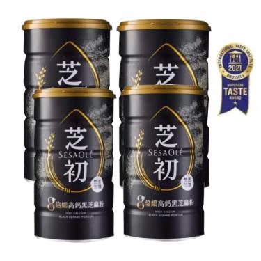 (4罐組合優惠)【芝初】高鈣黑芝麻粉（380gX4罐）
