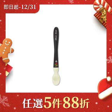 【Pigeon 貝親】米奇副食品湯匙 黑