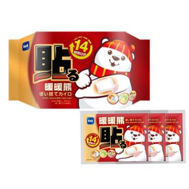 【LAITEST萊潔】R&R暖暖熊貼式暖暖包-10入/包(14小時)