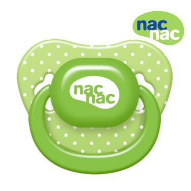 （贈洗衣精體驗包）【NAC NAC】拇指型安撫奶嘴 0-6M（芭樂綠）