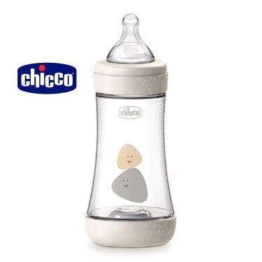 【義大利CHICCO】Perfect 5 完美防脹PP奶瓶  240ml-自然率性