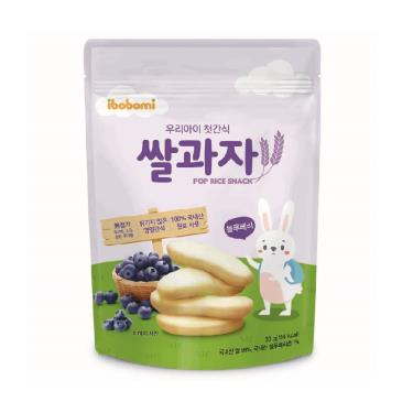 (任6件$499)【ibobomi】嬰兒米餅（30g）藍莓  