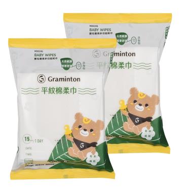 【妙妙熊】平紋棉柔巾 ( 15抽 )