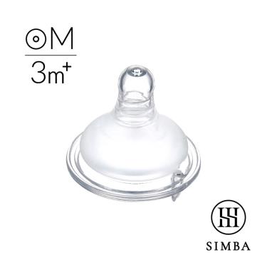 （滿額多重送）【Simba 小獅王辛巴】超柔防脹氣寬口圓孔奶嘴1入M孔／ 3M+