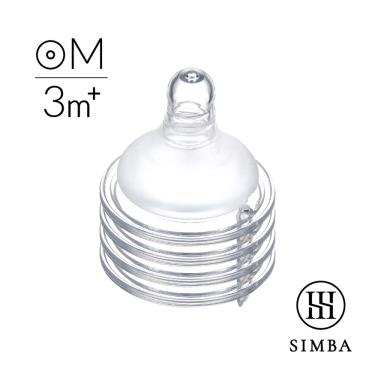 （滿額多重送）【Simba 小獅王辛巴】超柔防脹氣寬口圓孔奶嘴4入M孔／ 3M+
