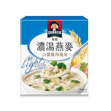 【QUAKER 桂格】濃湯燕麥白醬雞肉風味（45gX5包/盒）