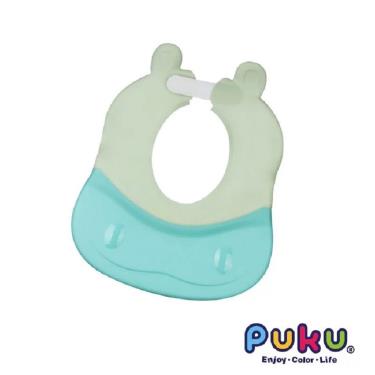 （任2件9折）【PUKU 藍色企鵝】可調式幼兒洗髮帽 藍綠