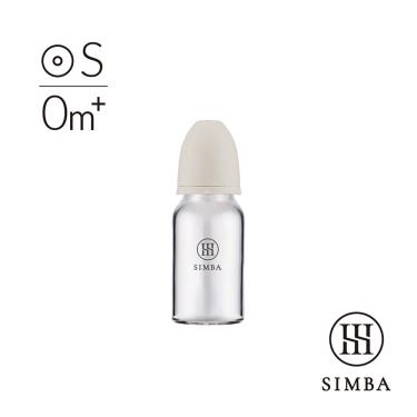 【Simba 小獅王辛巴】蘊蜜質金玻璃標口防脹氣奶瓶-120ml-杏茶-圓孔S