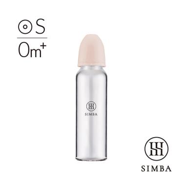 【Simba 小獅王辛巴】蘊蜜質金玻璃標口防脹氣奶瓶240ml圓孔S／栗粉