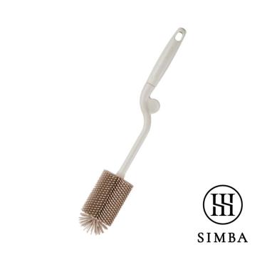（滿額多重送）【Simba 小獅王辛巴】超柔無垢白金矽膠旋轉奶瓶刷－小麥
