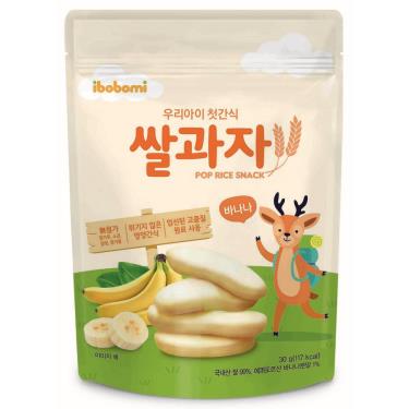 (任4件$336)【ibobomi】嬰兒米餅（30g）香蕉