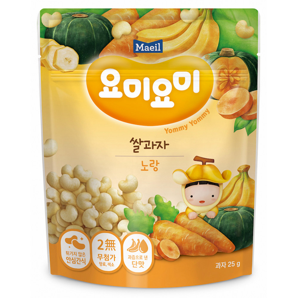 【Maeil】心造型米餅（25g）香蕉南瓜