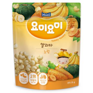 (買1送1 任2件$139)【Maeil】心造型米餅（25g）香蕉南瓜  *下單請選購2的倍數