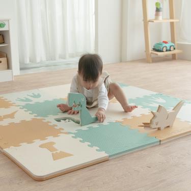 !!【Pato Pato】動物巧拼地墊叢林恐龍提袋組（16片）