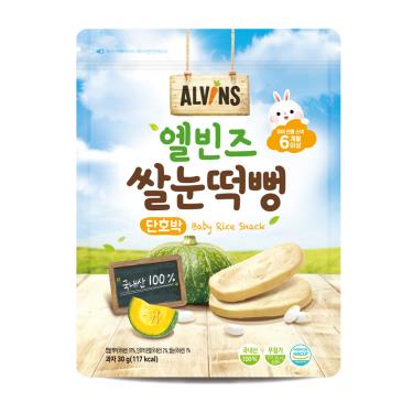 韓國【ALVINS愛彬思】寶寶大米餅（30g/包）效期2024/07/01