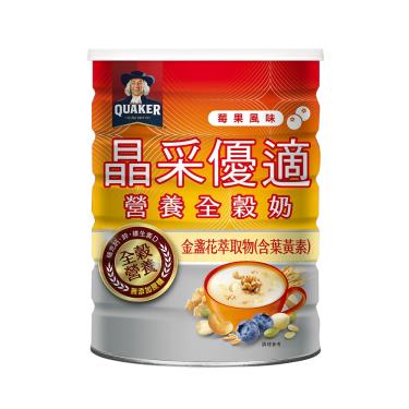 【QUAKER 桂格】晶采優適營養全穀奶（600g／罐）