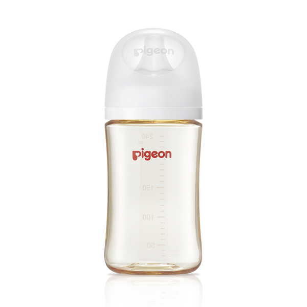 （任2支送奶嘴刷）【Pigeon 貝親】第三代母乳實感PPSU奶瓶（240ml）純淨白