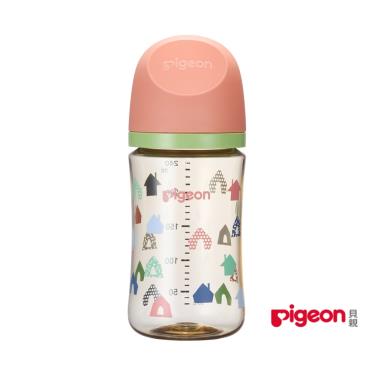 【Pigeon 貝親】第三代母乳實感PPSU奶瓶（ 240ml）北歐小鎮