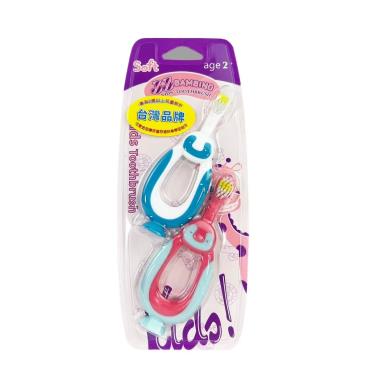 【JJ BAMBINO】QQ小企鵝兒童牙刷 ( 2入組 )