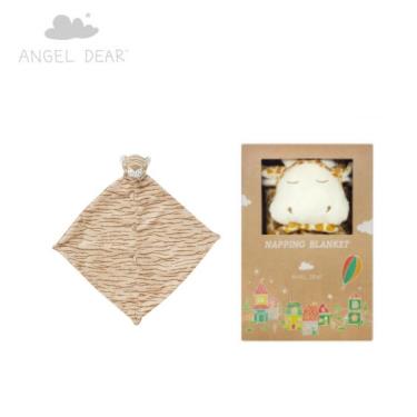 【美國ANGEL DEAR】安撫毛毯（棕色長頸鹿）+安撫巾（小老虎）廠商直送