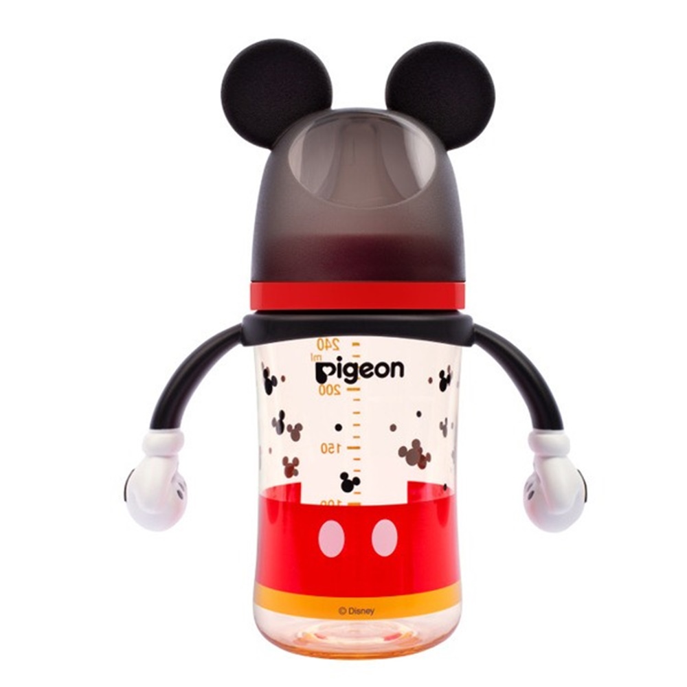 【Pigeon 貝親】迪士尼母乳實感PPSU奶瓶（ 240ml）經典米奇