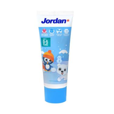 【Jordan】清新水果味兒童牙膏-草莓（75g）0-5歲（男女款隨機出貨）