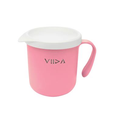【VIIDA】Souffl 抗菌不鏽鋼杯 ( 甜心粉 )