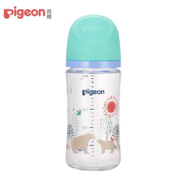 【Pigeon 貝親】第三代母乳實感玻璃奶瓶（240ml）北極熊