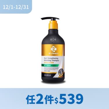(任2件$539)【Dr's Formula台塑生醫】第三代髮根強化洗髮精（580g）清爽感