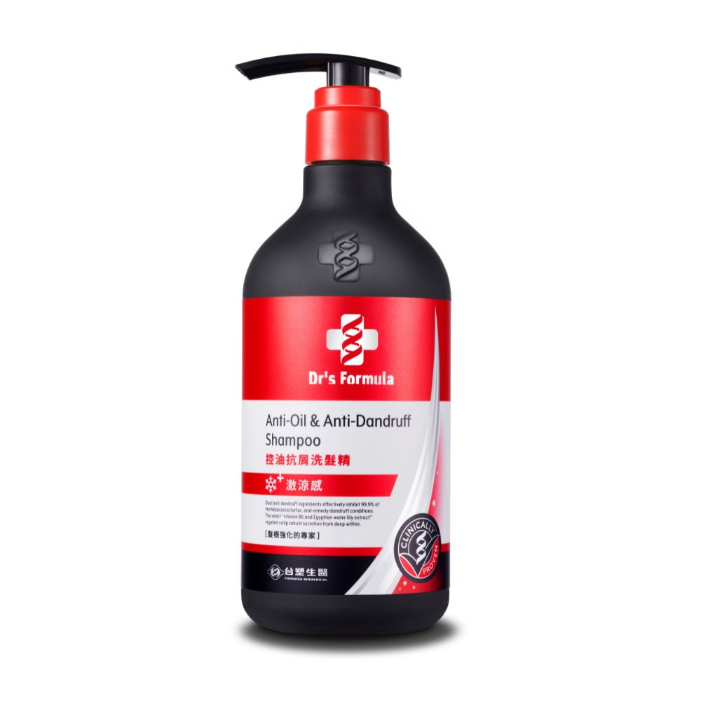 【Dr's Formula台塑生醫】第三代控油抗屑洗髮精（580g）升級激涼款
