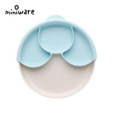 （任2件85折）【Miniware】天然聚乳酸分隔餐盤組-香草薄荷