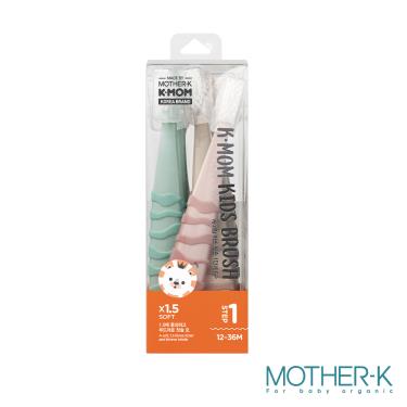 (滿799送奶瓶清洗液)【Mother K】第1階段嬰幼兒牙刷（6入組）