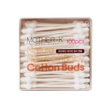 （贈餐桌墊）【Mother K】嬰幼兒純棉安全棉花棒（100支）