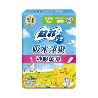 【蘇菲艾柔】吸水淨爽微量型3CC（40片／包）