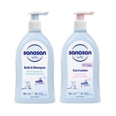 【Sanosan德國珊諾】re:mind baby極潤洗髮沐浴露500ml+乳液500ml