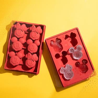 【HOUSUXI】迪士尼米奇米妮系列-附蓋矽膠製冰盒