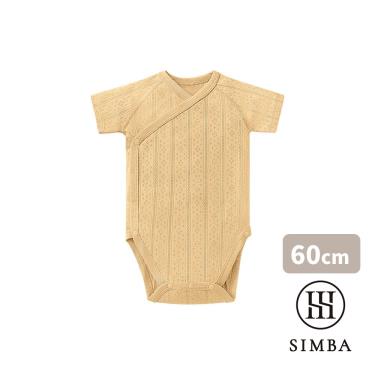 （滿額多重送）【Simba 小獅王辛巴】Air Upper  透氣棉開襟短袖包屁衣 60cm旦黃