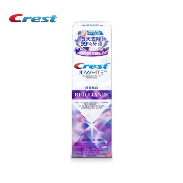 【Crest】極致鑽白牙膏 鑽亮炫白(110g) 