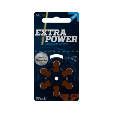 歐洲進口【Extra power】助聽器專用鋅空電池A312 (6入組)廠商直送