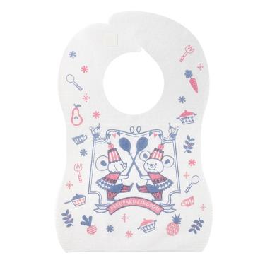 【Pigeon 貝親】拋棄式圍兜10入-小熊盛宴