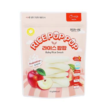 (任2件$189)【韓國AGA-AE】益生菌寶寶米餅-蘋果（20g）